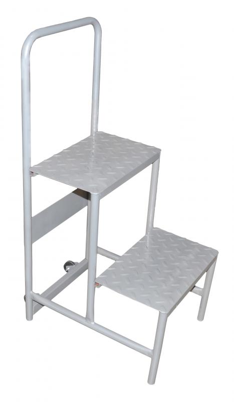 All Steel, Heavy-Duty Step Ladder with Bar